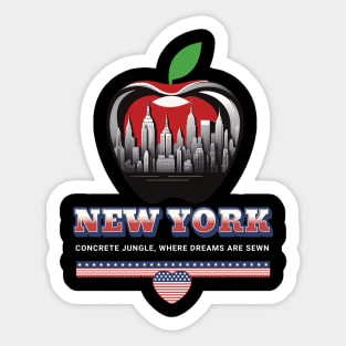 The big apple Sticker